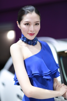 2013上海车展明星脸车模_1