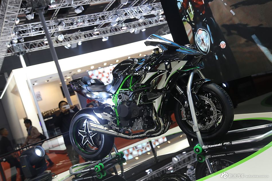 上海车展 kawasaki h2r 高清实拍