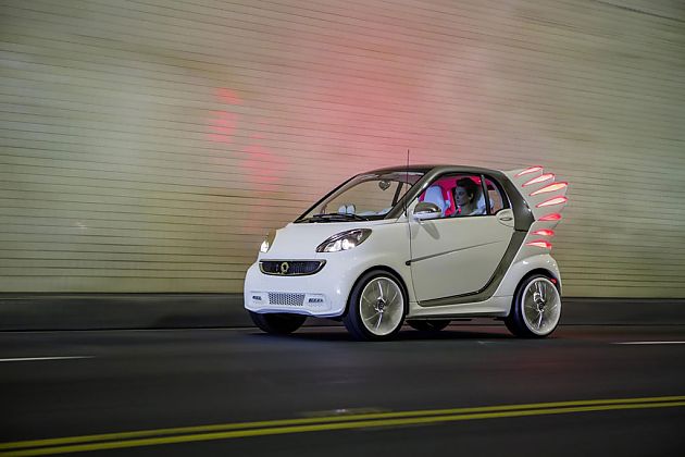瞬间凌乱 长翅膀的Smart fortwo