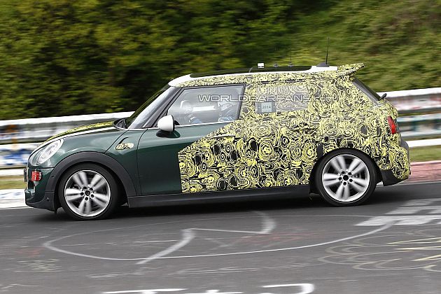MINI Cooper五门掀背版纽北谍照曝光