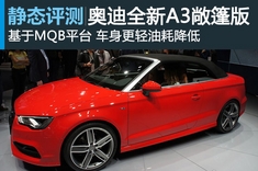 新浪汽车静态图解奥迪全新A3敞篷版
