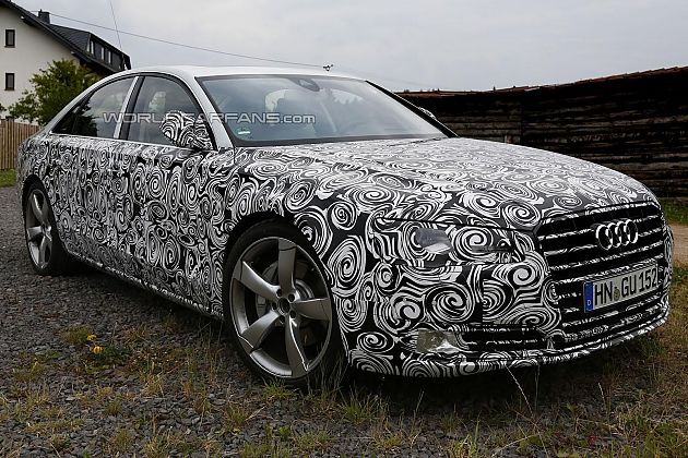 稳中有进 2014款奥迪A8内外谍照曝光