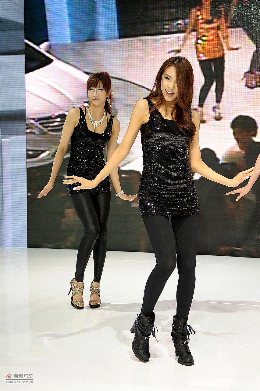 上海车展现代展台韩国MM甜美热舞_5370979