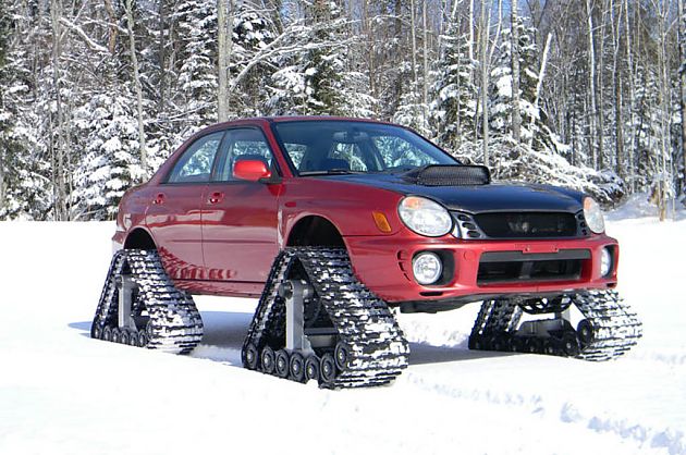 无视冰雪 Ebay挂牌出售外挂履带斯巴鲁WRX