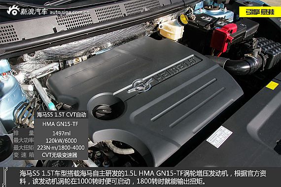 试驾海马S5 1.5T-CVT车型