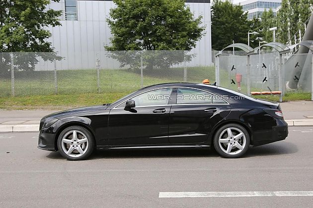 2015奔驰CLS谍照 或配AMG套件