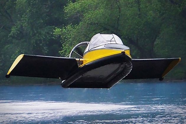 玩转水陆空 美国推出会飞的气垫船
