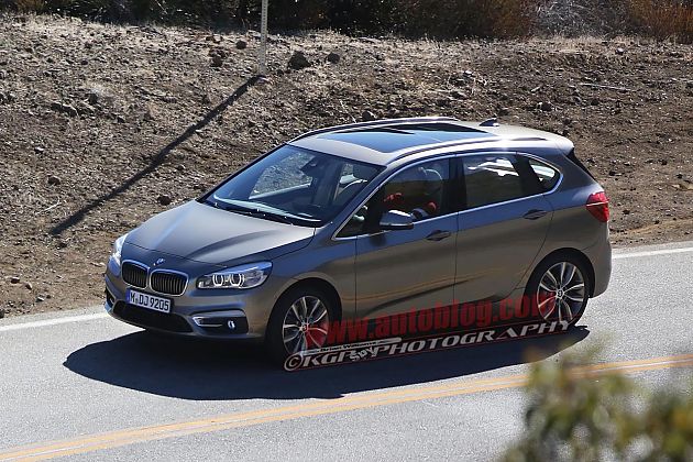 2014款宝马2系Active Tourer无伪谍照曝光