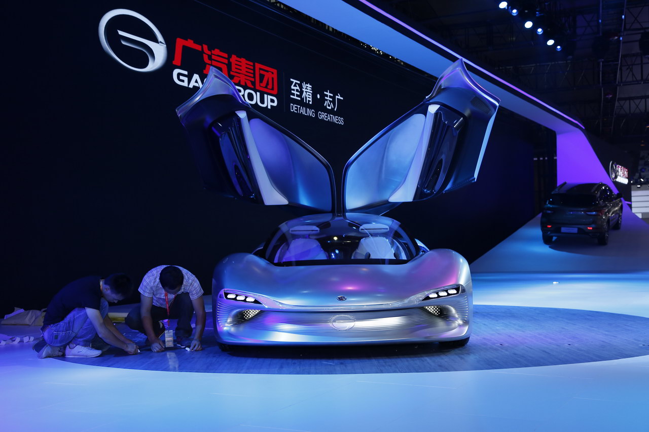 广州车展新车实拍：广汽电动EnLight概念车