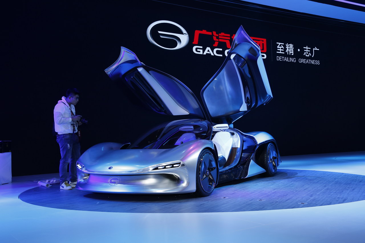 广州车展新车实拍：广汽电动EnLight概念车