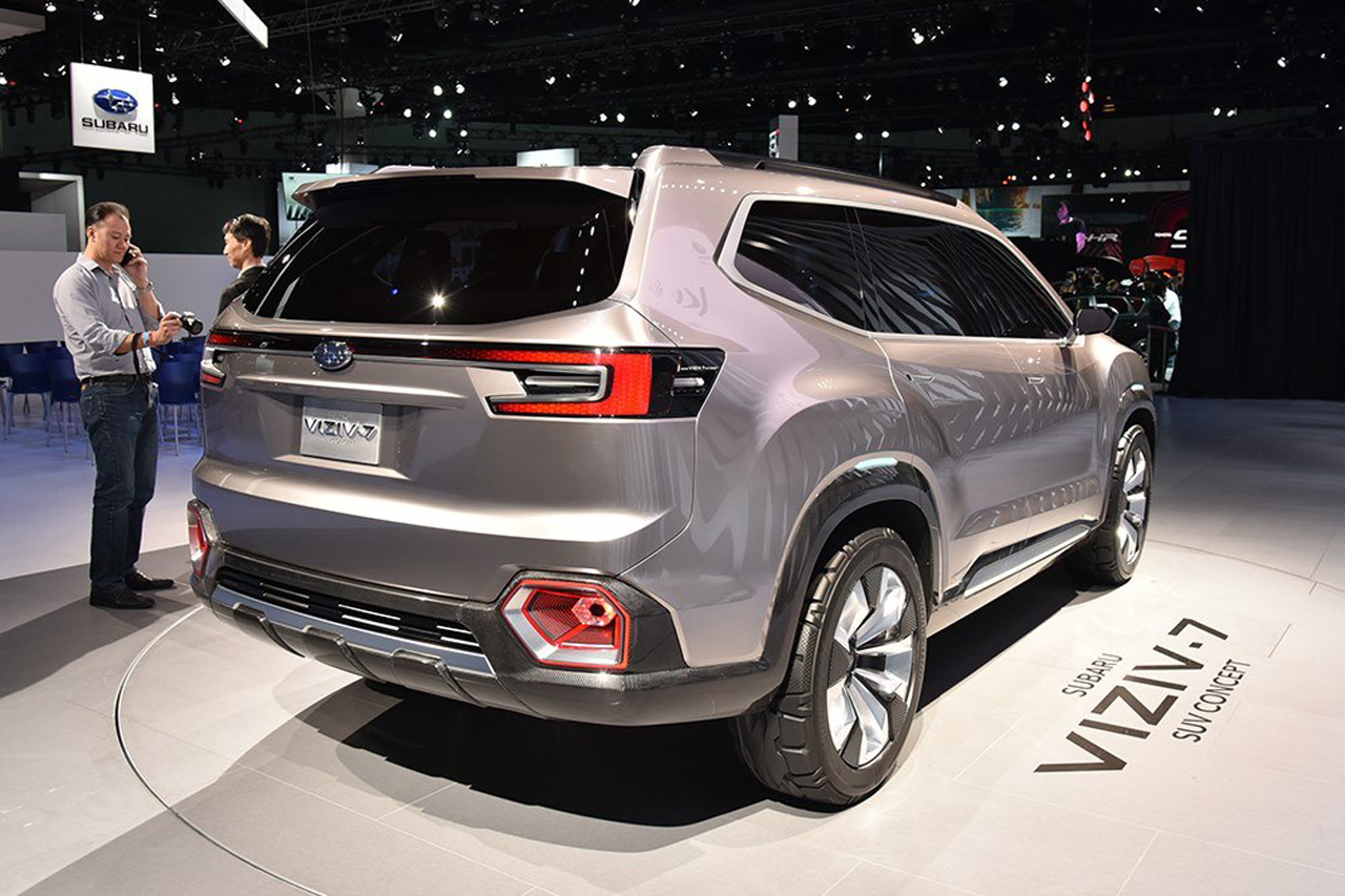 斯巴鲁发布全新7座SUV 庞然大物！