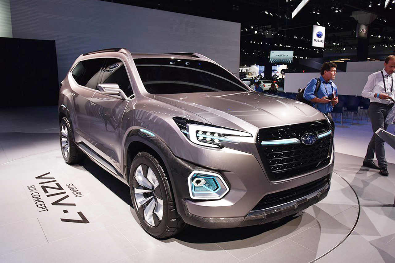 斯巴鲁发布全新7座SUV 庞然大物！