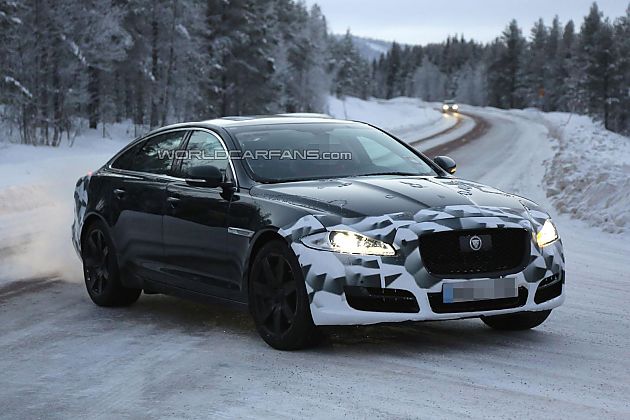动力或有提升 2015捷豹XJ小改款谍照