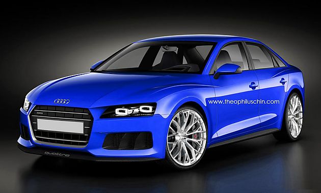 新奥迪A4效果图 形似Sport Quattro概念车