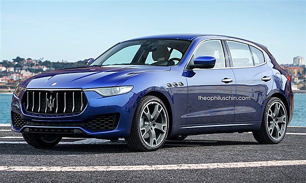 曝玛莎拉蒂紧凑车假想图 沿用Levante设计