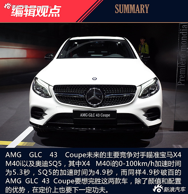 巴黎车展AMG GLC 43 Coupe