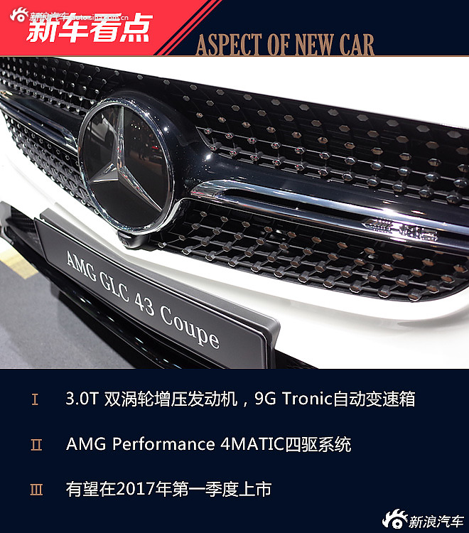 巴黎车展AMG GLC 43 Coupe