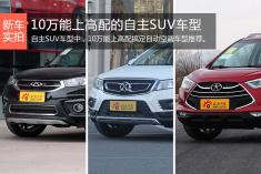 10万能上高配搞定自动空调的自主SUV车型