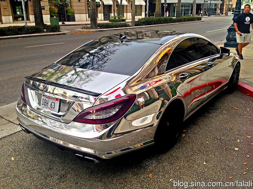 电镀银奔驰cls 63 amg c218