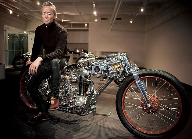 混搭部件 日本艺术建筑师打造手工摩托