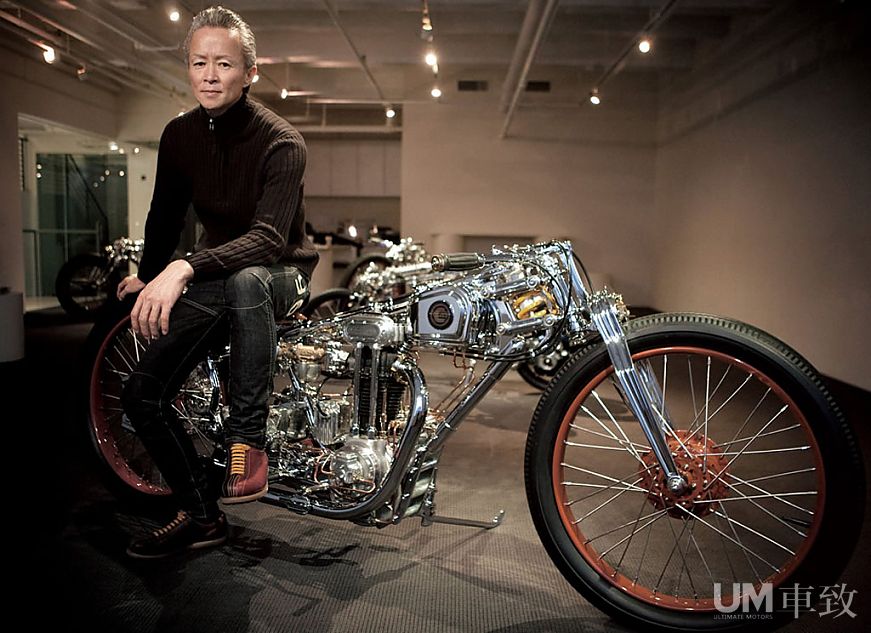 混搭部件日本艺术建筑师打造手工摩托