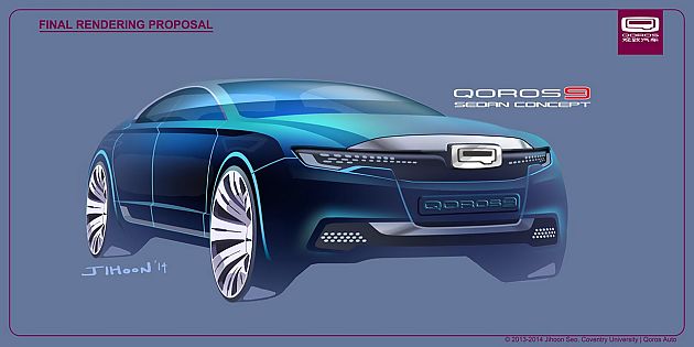 韩国实习生作品 观致9旗舰概念车