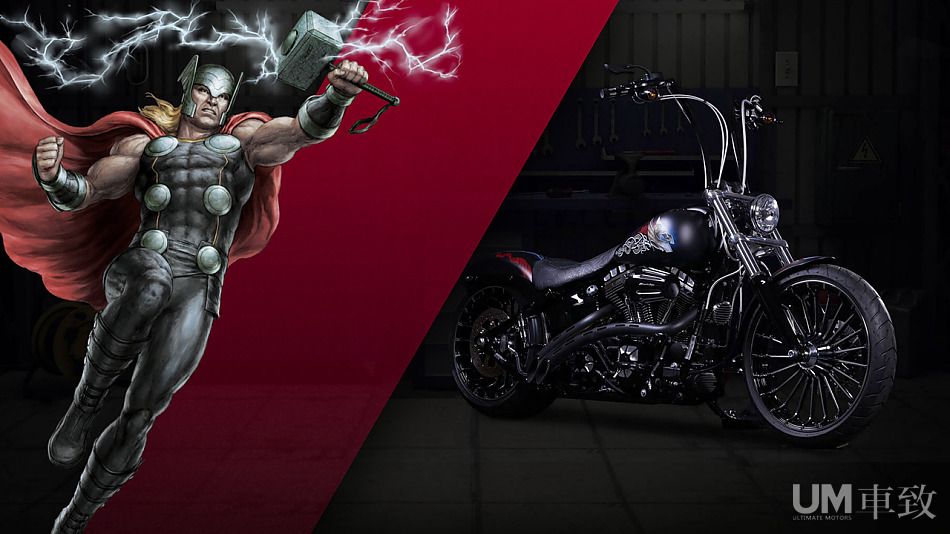 漫威超级英雄主题哈雷戴维森摩托车
