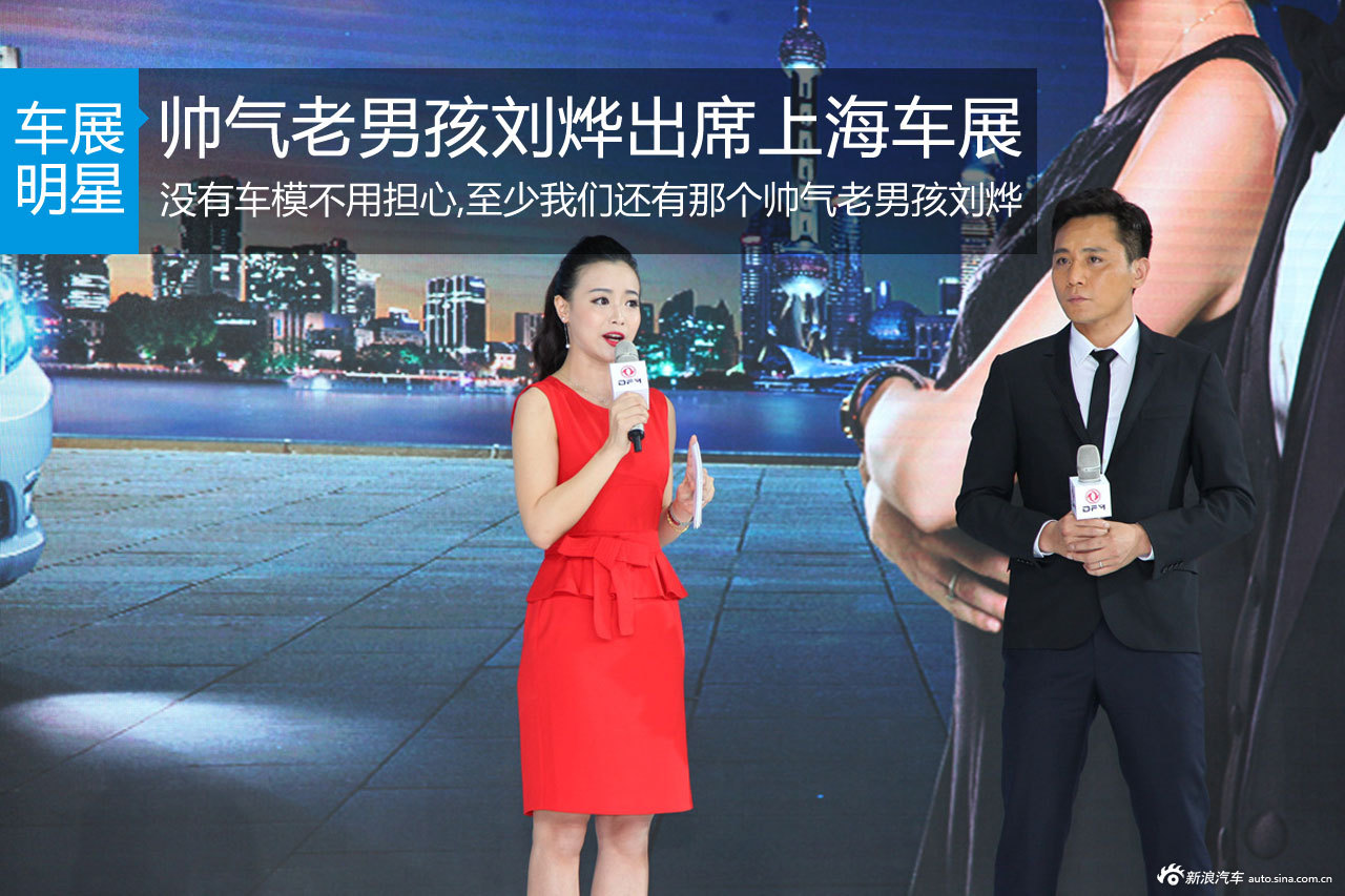 没有车模不用怕 帅气刘烨出席上海车展