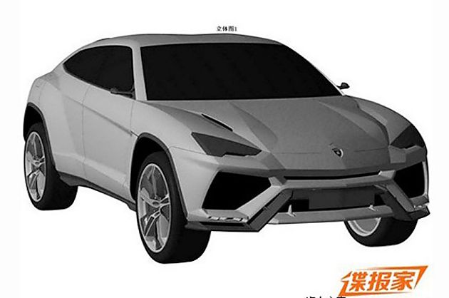 兰博基尼SUV Urus中国专利图曝光