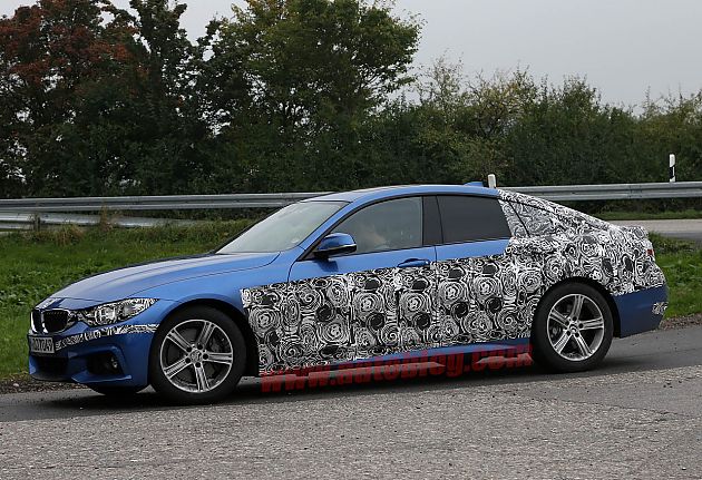 或配备M Sport套件 宝马4系Gran Coupe谍照