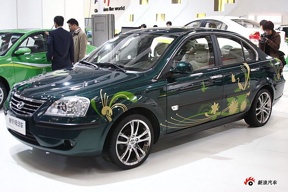 哈飞赛豹电动车_福田汽车车展图图片256402