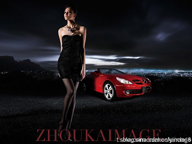 <em>奔驰</em>跑车与<em>车模</em>性感写真_7506497_汽车图库