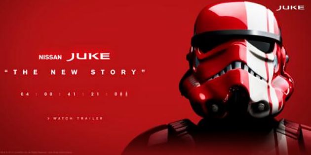 日产为全新Juke发布星战主题视频