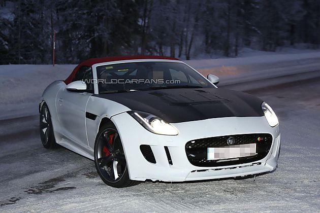 2015捷豹F-Type四缸车型谍照 或年底亮相