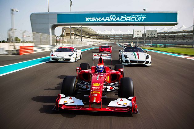 法拉利赛道日嘉年华在阿布扎比举行