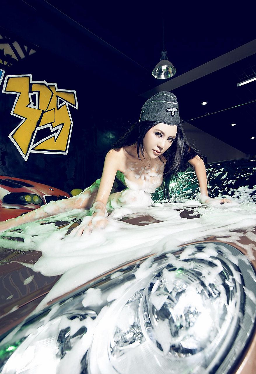 性感美女洗车工 湿身诱惑_34778362_汽车图库_新浪汽车_新浪网