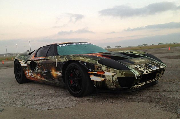 烧117辛烷燃油 双涡轮福特GT创速度记录