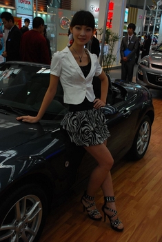 2010年西安国际车展现场车模高清图