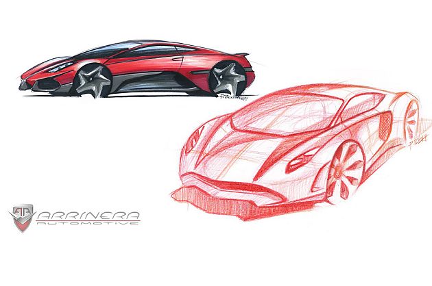 Arrinera发布超跑手绘图 年底敲定方案