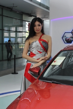 2012浦东国际车展美女车模图集
