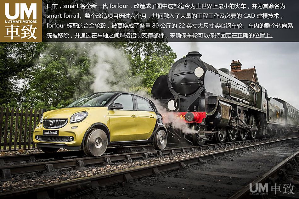 世界最小火车诞生 smart forrail