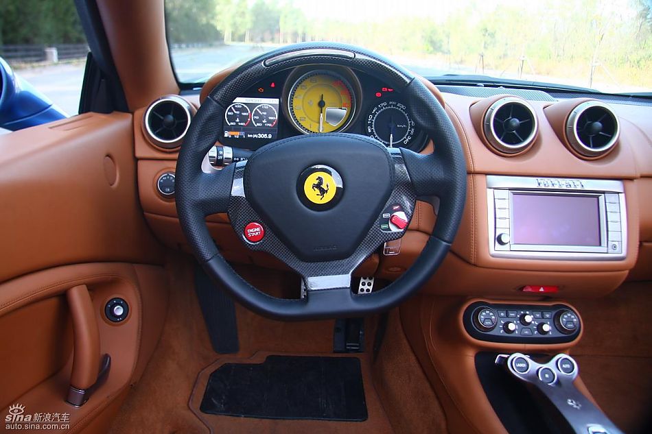 法拉利california试车实拍图内饰