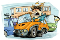 两车卡在路口 5旬司机被对方骂昏厥猝死