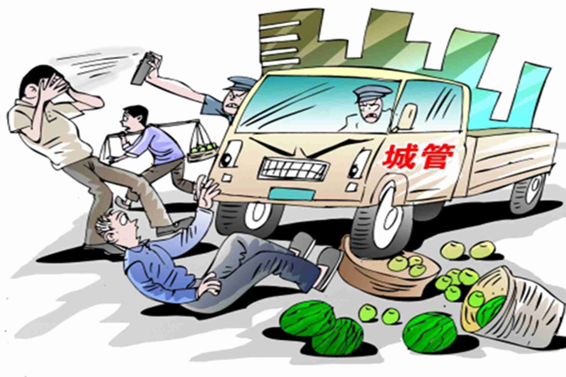 城管车撞人后逃逸又撞电线杆 疑似酒驾