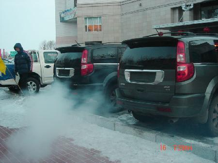 图为:在-35℃黑河轻松启动