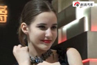 视频：2009上海车展-名爵黑裙模特