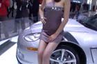视频：2009广州车展雪佛兰展台车模周莉