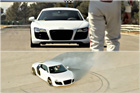 视频：奥迪R8劲爆漂移 庆祝粉丝过50万