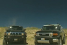 视频：悍马H3 VS 丰田FJ Cruiser对比测试