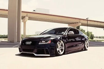 视频：奥迪S5改装20寸Vossen超大轮毂